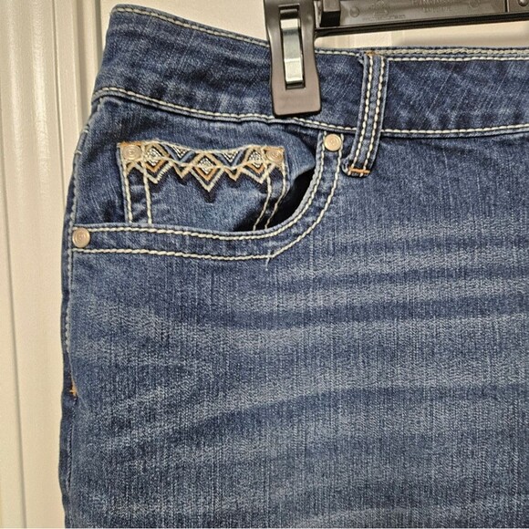 New Directions Jeans Women's 18WR (38x27.5) Blue Mid-Rise Ankle Skinny GUC - Picture 5 of 10